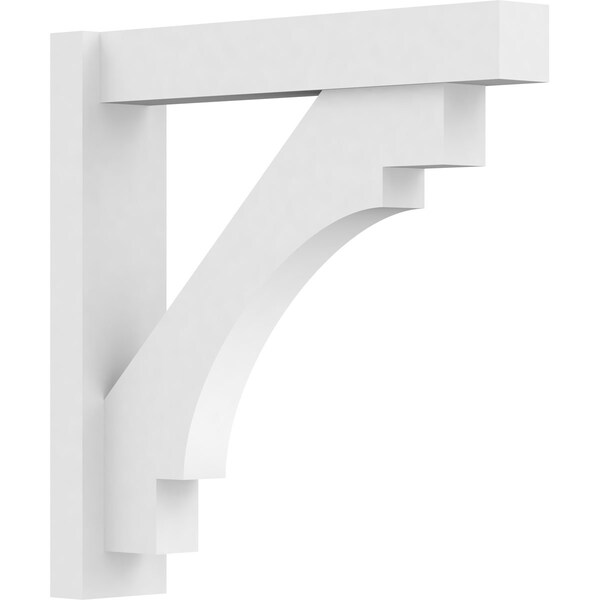Ekena Millwork Merced Architectural Grade PVC Outlooker with Block Ends, 5"W X 24"D X 24"H OUTP05X24X24MRC05 - main
